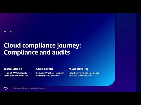 AWS re:Inforce 2024 - Cloud compliance journey: Compliance and audits (GRC201)