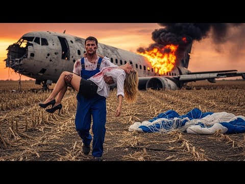 Mecánico solitario rescató a una millonaria de un jet en llamas — y ella cambió su vida para siempre