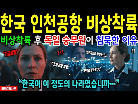 [해외감동사연] 한국 비상착륙 후 말을 잃은 독일 승무원… 인천공항에서 벌어진 충격적인 장면