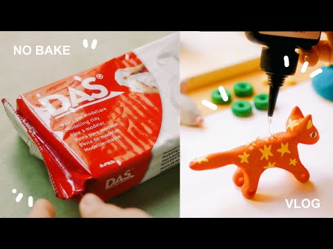 Making Ceramic and Air Dry Clay things 🍄 Studio Days