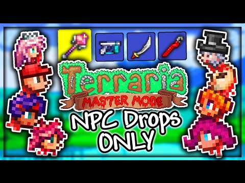 I Beat Terraria Master Mode with ONLY NPC Drops
