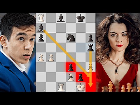 Чемпионка Мира ОЧАРОВАЛА Чемпиона! Жертва 3 ФИГУР! Абдуссаторов-Костенюк. Шахматы