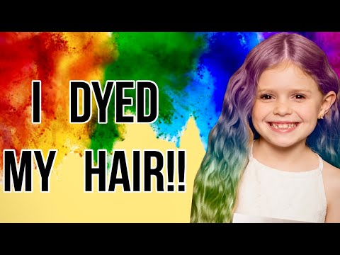 I DYED MY HAIR!🌈GONE WRONG!😱 #video #funny #hair #fun #makeup #skincare #lol #fyp #cute #song #music
