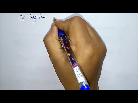 Algorithm in c language  | C Programming | Lec-01