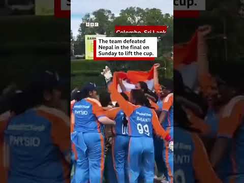 Indian team celebrate after historic win at blind T20 World Cup | BBC News India