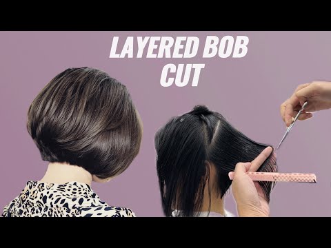 How to Cut a Perfect Layered Bob | Professional Textured Layered Bob Haircut Tutorial (Step-by-Step)