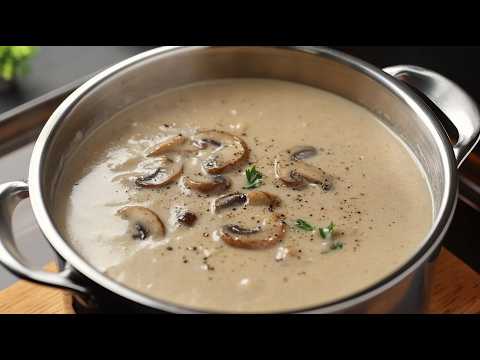 This creamy mushroom soup is like medicine for my stomach❗️ Simple and delicious❗️