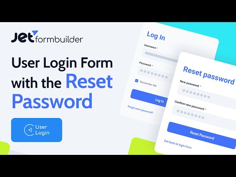 How to Create User Login Form with the Reset Password Feature | JetFormBuilder User Login Addon