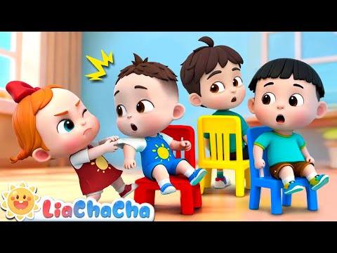 Musical Chairs Song | EP227 | Sharing Is Caring | Games Song | LiaChaCha Nursery Rhymes & Kids Songs