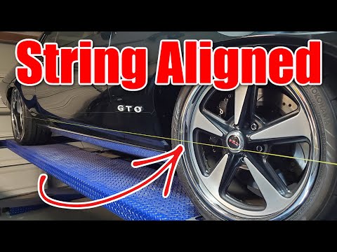 How to String Align your car for Toe Adjustment, front or rear - String Alignment