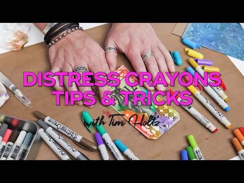 Tim Holtz Shares Tips and Tricks for Using Distress Crayons at Scrapbook.com