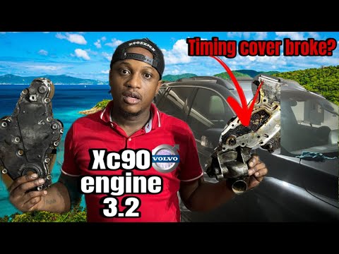 Volvo xc90 3.2 Timing chain cover Replacement pt1