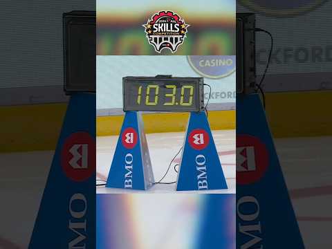 Bradly Nadeau 103 MPH SLAP SHOT at @OfficialAHL All-Star Skills Competition