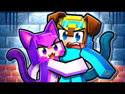 CAT and DOG FORBIDDEN LOVE In Minecraft!