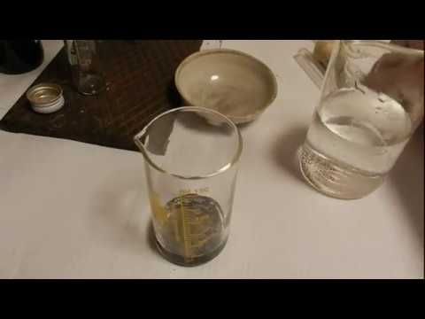 Химия из батарейки - Хлорид аммония - Хлорид олова(II) реактив на ионы золота