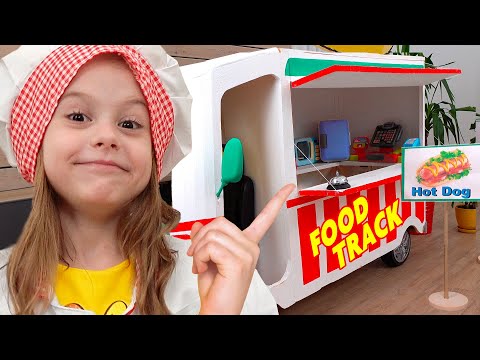 Eva and Mom in Healthy Ice Cream Truck