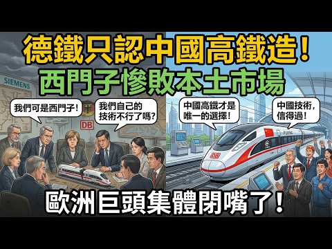 中國6600億拿下德國高鐵大單，本土巨頭西門子竟全軍覆沒？德鐵表態只信中國技術和交付能力 歐洲工業界
