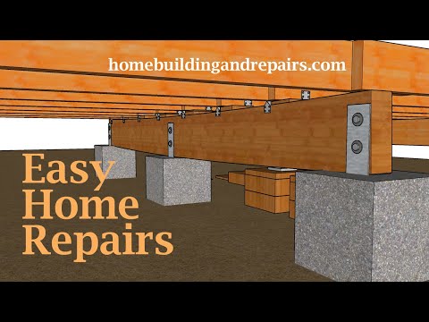 How To Raise Crawlspace Floor Joist Without Replacing Sagging or Damaged Structural Beam