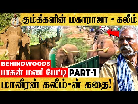 "100 காட்டு யானைகளை விரட்டிய கும்கிகளின் ராஜா கலீம்" - பாகன் மணி பேட்டி - Part 1