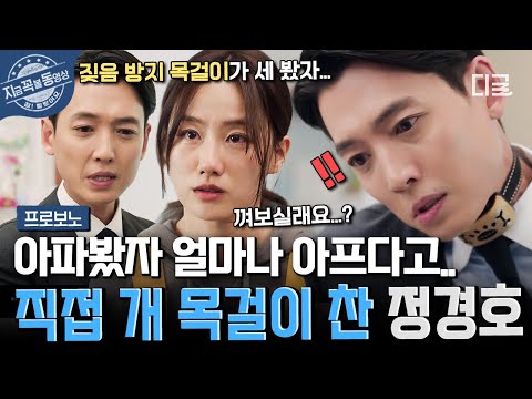 [#프로보노] 짖음 방지 목걸이를 얕본 자의 최후😖 직접 체험해 보고 그대로 굳어버린 정경호 ㄷㄷ