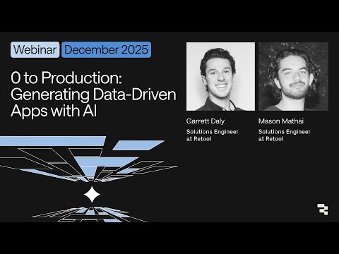 0 to Production: Generating Data-Driven Apps with AI