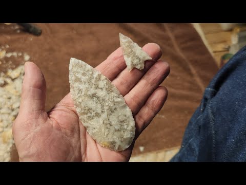 1487 - Tallahatta Quartzite Flintknapping