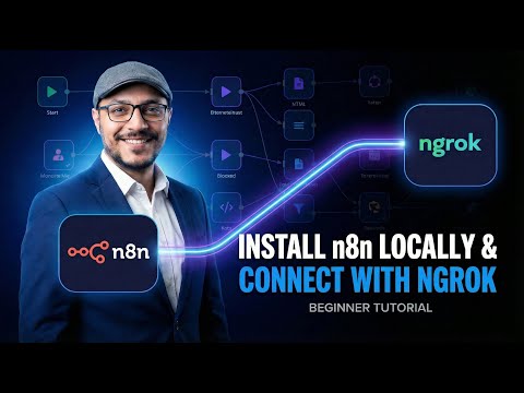 طريقة تثبيت n8n وربطه بـ Ngrok خطوة بخطوة