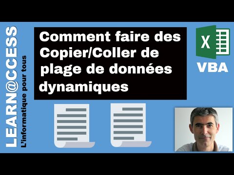 Excel VBA - Comment copier une plage de données dynamique ?