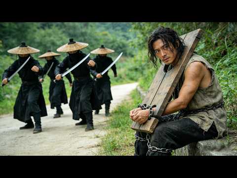 四大江湖高手伏擊囚犯,殊不知他是功夫大師,反殺全場!#kungfu #功夫