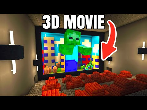 HOW TO MAKE A WORKING 3D CINEMA in Minecraft