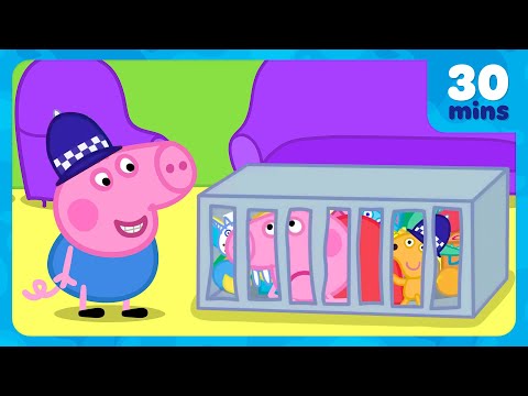 George Pig Puts Peppa Pig In Jail ๐จ Toy Jail Time ๐ฎโโ๏ธ Peppa Pig Full Episodes | 30 Minutes