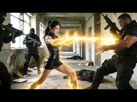 Country woman turns out to be a top agent—knocks a fully armed mercenary flying with one punch!