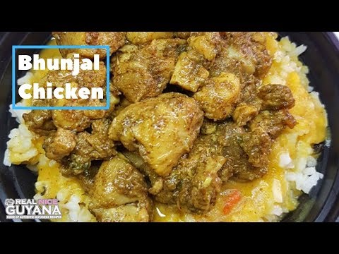 Bunjal Chicken, step by step Recipe Video II Real Nice Guyana [ HD ]