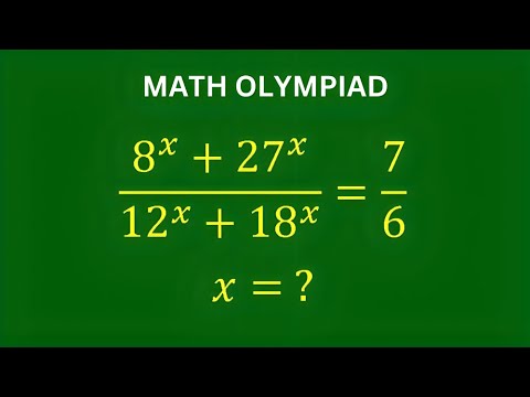 A Very Nice Math Olympiad Problem | Evaluate x | Exponential Equation
