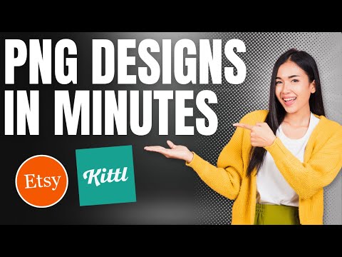 How to Make Bestselling PNG Designs for Etsy with Kittl AI (Easy Digital Product Tutorial)