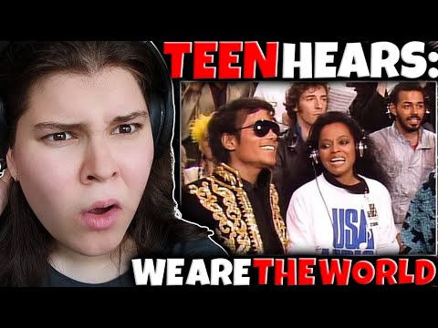 EMOTIONAL!!! TEENAGER HEARS U.S.A FOR AFRICA - "We Are The World" FOR THE FIRST TIME 