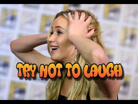 Jennifer Lawrence - Try not to laugh or smile challenge
