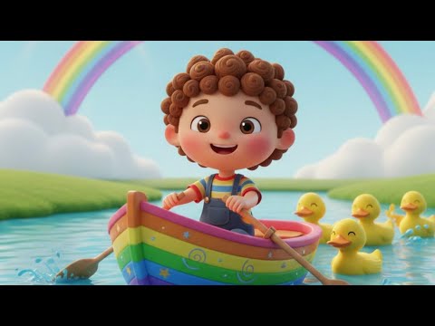 Row Row Row Your Boat π€π | Cute 3D Nursery Rhymes for Kids | Laila Fun