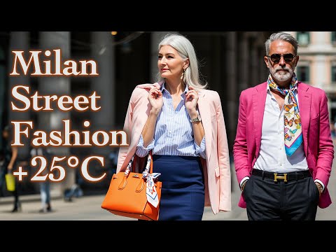 🔥 Milan Street Fashion at +25°C/77°F | Summer Outfits Italians Are Wearing Now – Trendy Looks 2025