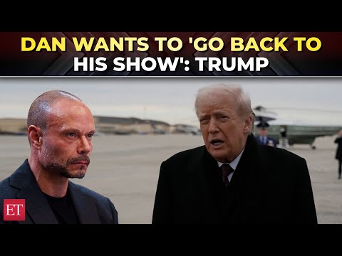 'He did a great job': Trump says FBI's Dan Bongino wants to 'go back to his show'