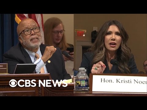 Watch: Bennie Thompson spars with Noem about D.C. shooting and FBI official on Antifa claims