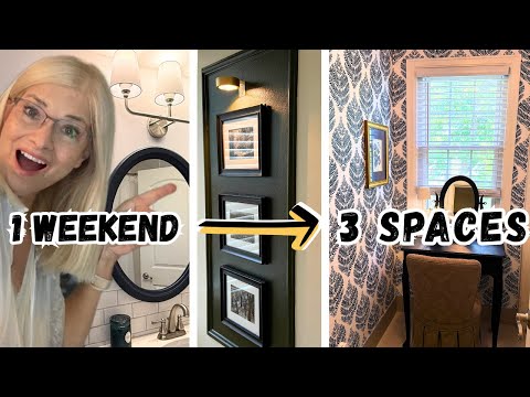 Weekend Challenge: Three Small Spaces Transformed (on a Budget!)