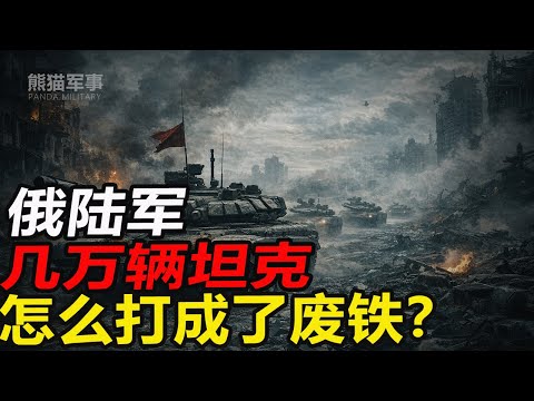 曾号称3天平推?起底俄罗斯陆军真实家底,几万辆坦克怎么打成了“废铁展”?#熊猫军事