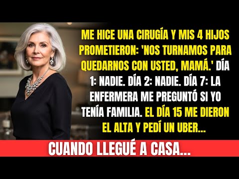 Mis hijos me dejaron sola en el hospital después de mi cirugía…pero cuando llegué a casa,lo que hice