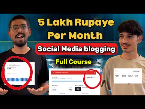 5 Lakh/Month कमाता है गांव का लड़का social media blogging करके | social media blogging full course