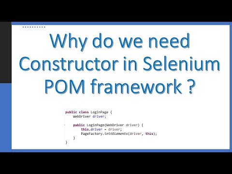 Why do we use Constructors in Selenium Page Object Model| Important Selenium Interview Question|