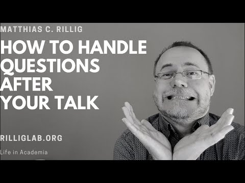 How to handle questions after your talk - 10 tips! #phdlife #phd