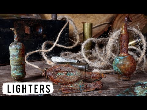 Restoration unique collection Very Rare and Beautiful WW1 Lighters