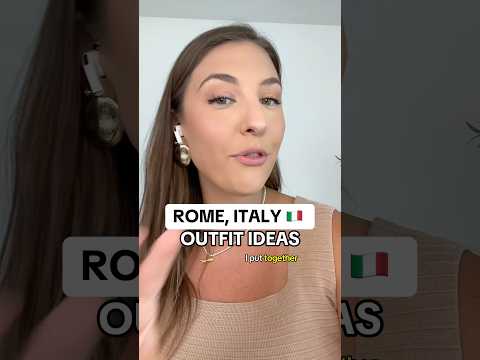 What to wear in Rome Italy 🇮🇹 3 easy outfit ideas #shorts #italyoutfits