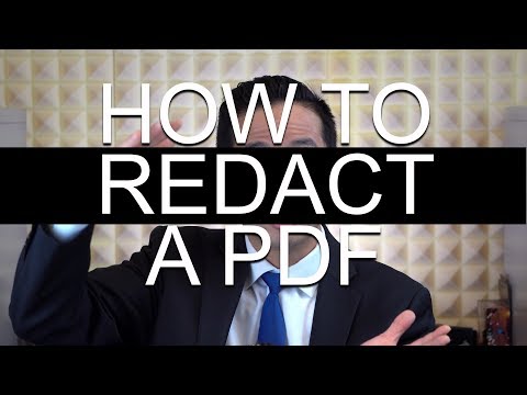 HOW TO REDACT THE RIGHT WAY